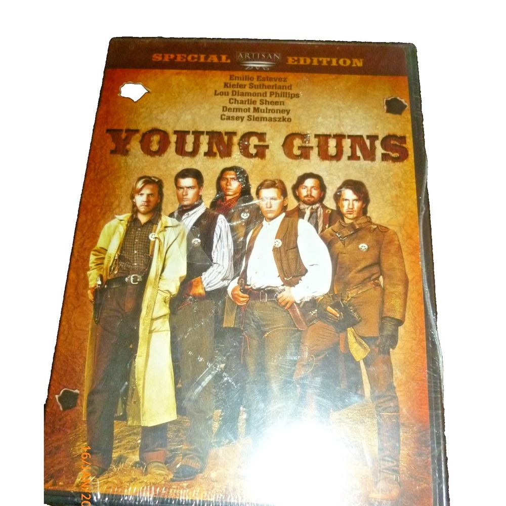 Young Guns DVD Special Edition Artisan Emilio Estevez Kiefer Sutherland Western
